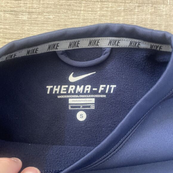 Nike Therma Fit Activewear Crewneck Sweatshirt Blue Small Pullover Therma-Fit - Picture 3 of 16